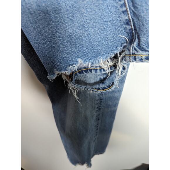 Denimist Boyfriend Jeans Straight Leg Light Wash Distressed Denim 100% Cotton 28 - Picture 6 of 12